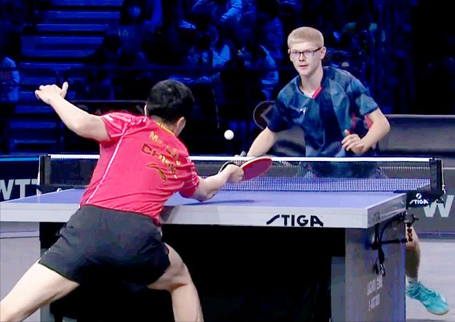 包含英国乒乓球队力克瑞典乒乓球队，王皓爆发神勇的词条